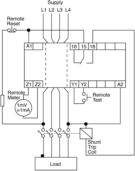 554118 | Adjustable earth leakage RCD relay | Circutor